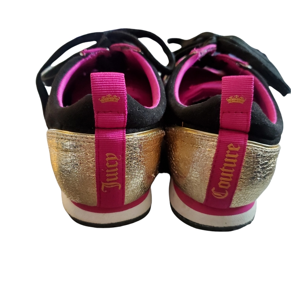 Juicy Couture Corin Bling Back Fuscia  Sneakers Sz. 6.5 - Picture 8 of 9